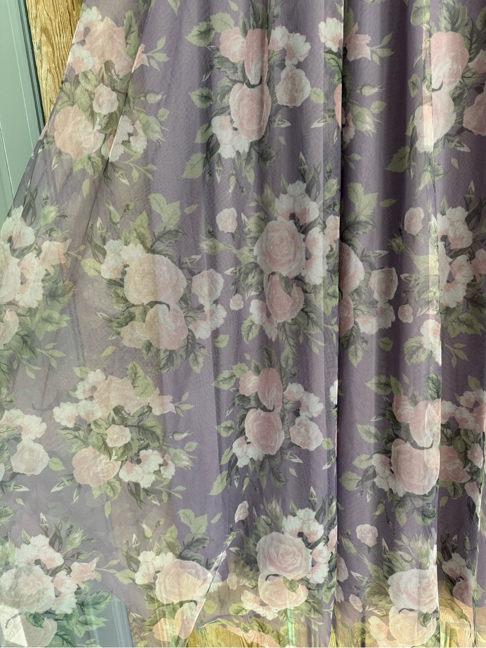Baltic Born Lavender Floral V-Neck Maxi Dress size 2X - Picture 5 of 11